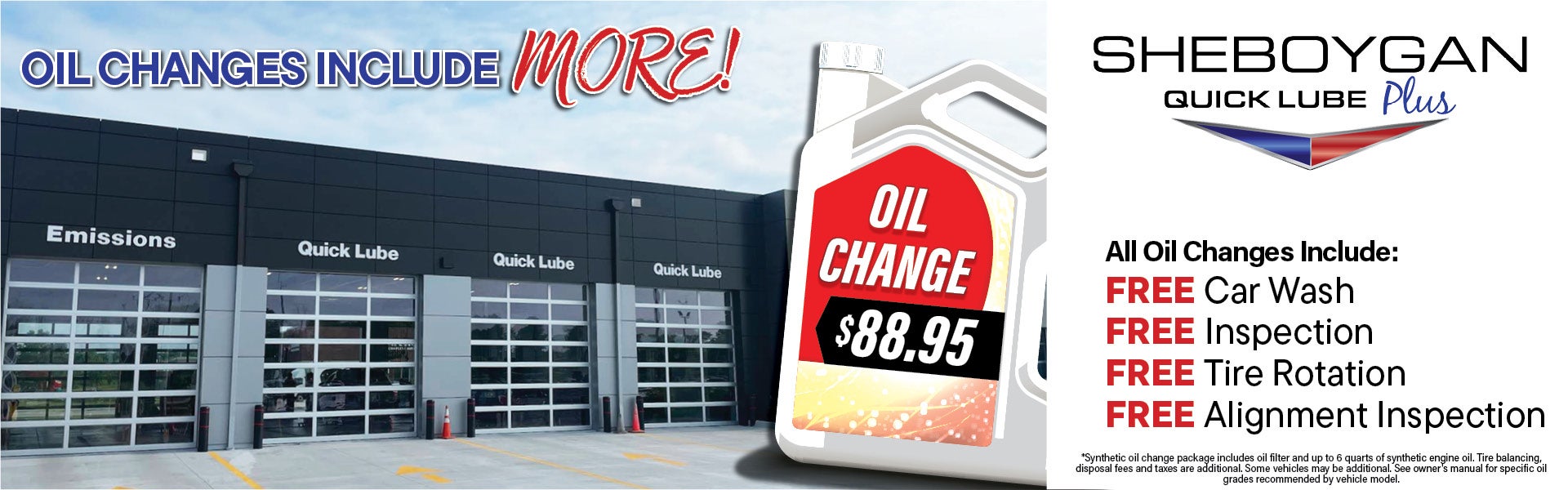 Oil Changes include More!
